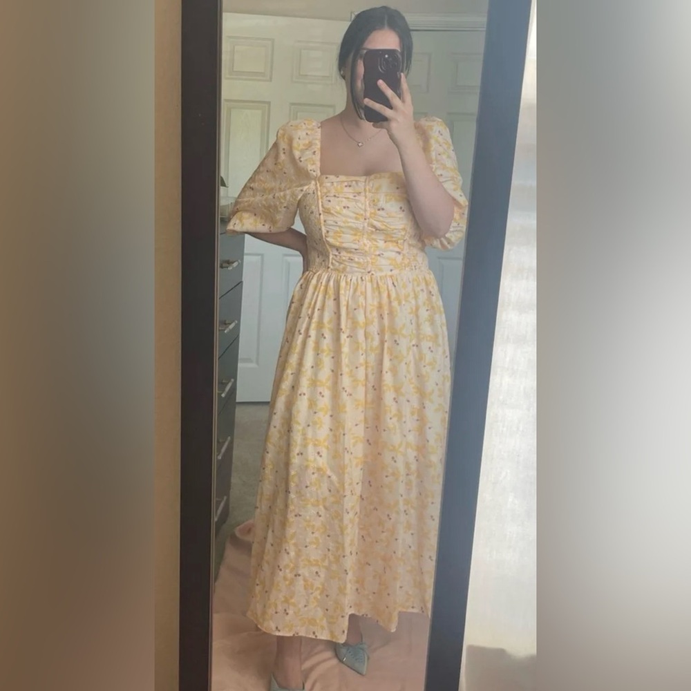 Real the Sew Boutique Yellow Midi Dress
